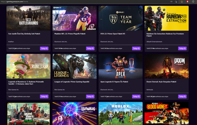Prime Gaming'den ücretsiz oyun nasıl alınıyor?