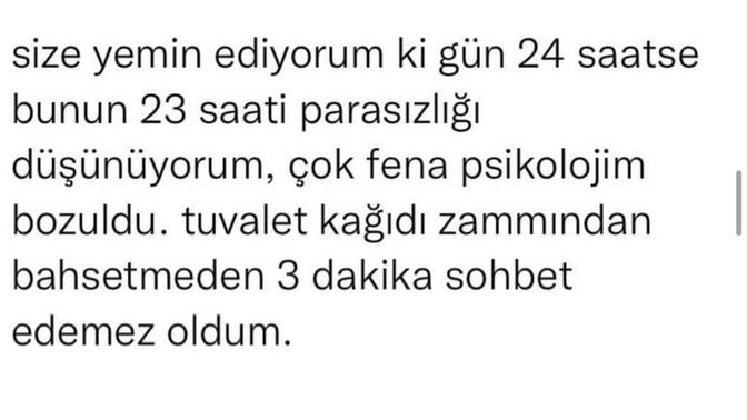 Günün çoğunluğunda ne düşünüyorsun?