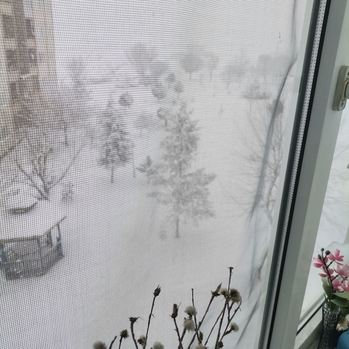 Burada yine kar var ☺️ Sizin orada havalar nasıl?