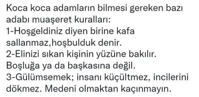 Adabı muaşeret kurallarına uyuyor musunuz?
