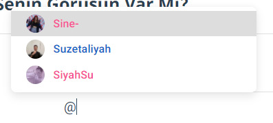 @'ya bastığında ilk çıkan kişiyle kar tatiline gidiyorsun tamam mıı❄?