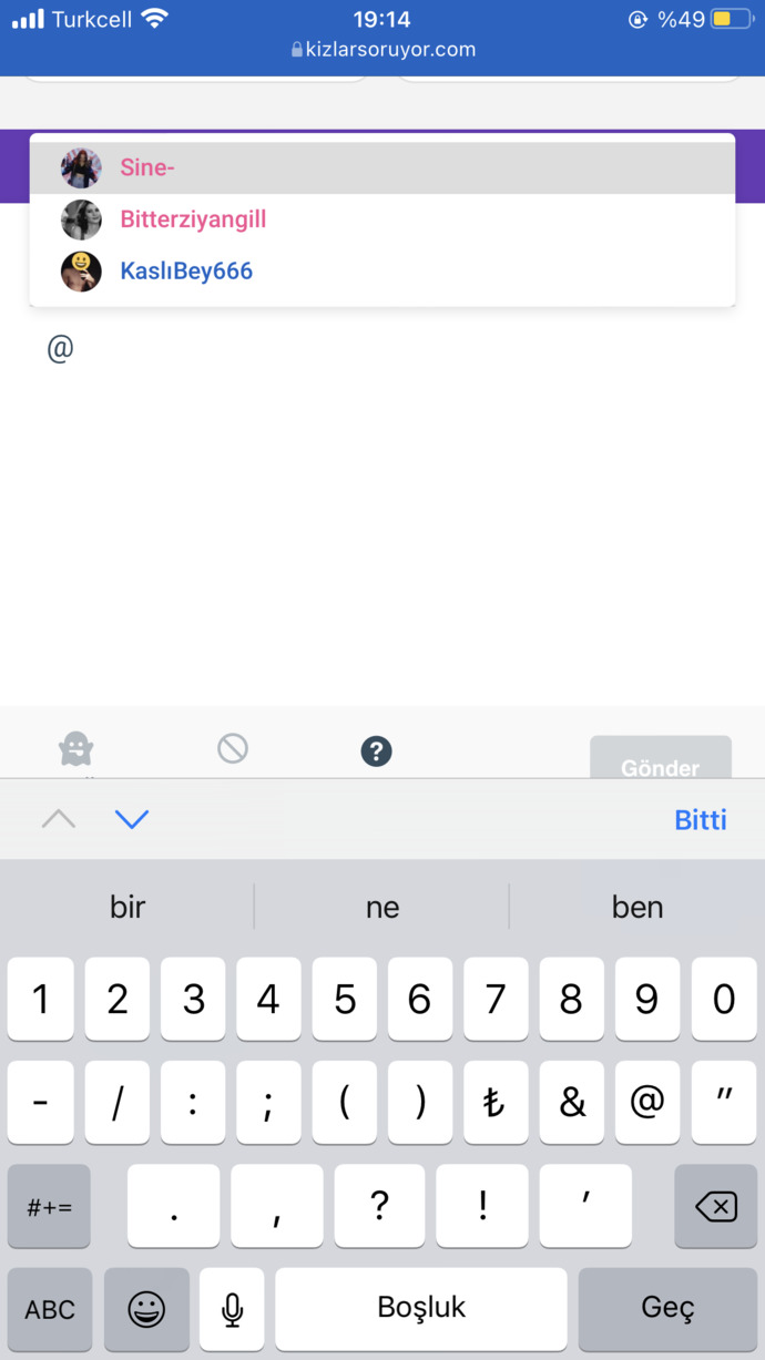 @'ya bastığında ilk çıkan kişiyle kar tatiline gidiyorsun tamam mıı❄?