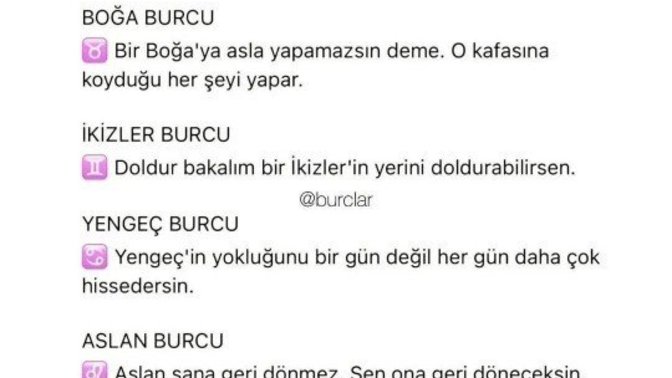 Senin burcun ne istiyormuş acaba?