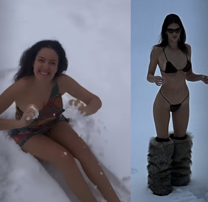 Kendall Jenner’dan sonra Pelin Akil de mayosuyla karda şov yaptı. Ünlülerin derdi ne?