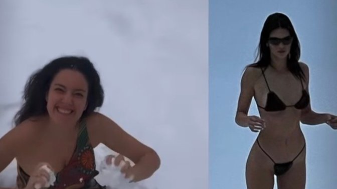 Kendall Jenner’dan sonra Pelin Akil de mayosuyla karda şov yaptı. Ünlülerin derdi ne?