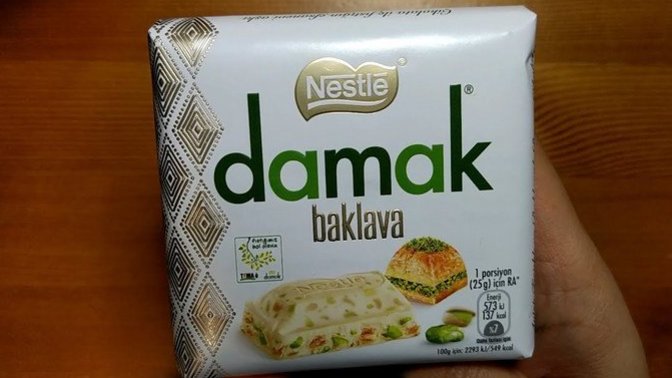 Baklavalı çikolata yapmışlar! Nestle Damak Baklava denediniz mi?