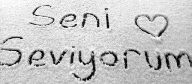 Evinin önünde karlara ateşle seni seviyorum yazsam bana aşık olur mu beyefendi?