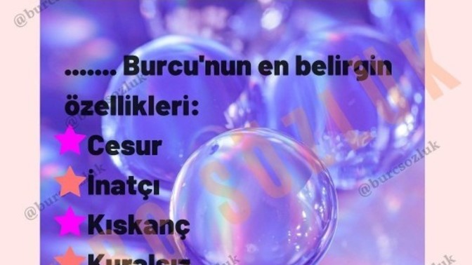 Bu 5 özelliklere sahip tek bir burç var sence hangi burç?