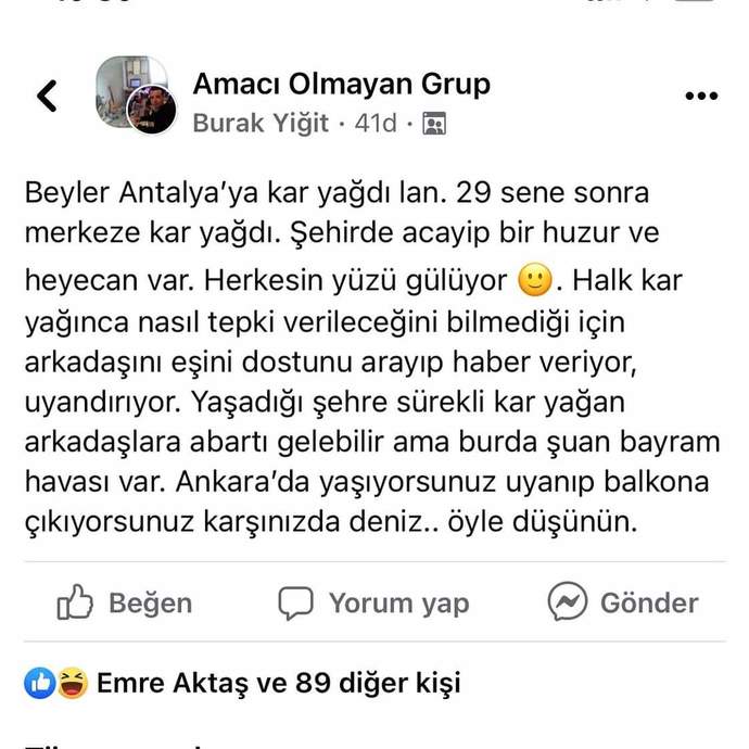 Adana’nın bir mahallesine çocuklara karne hediyesi olarak kamyonla kar getirildi. Karla oynamayı sever misiniz?