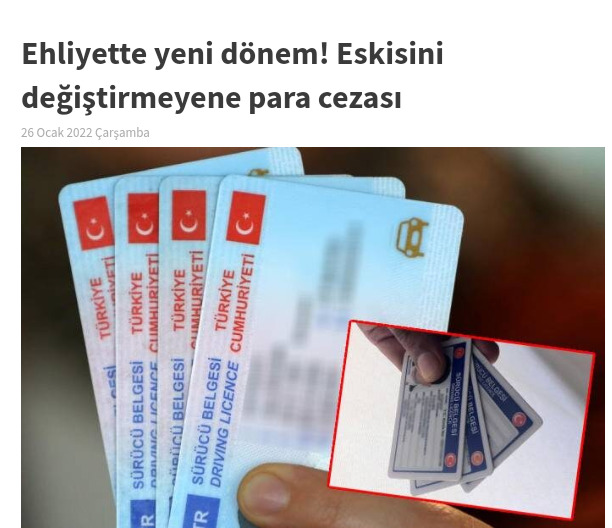 Eski ehliyetlerini değiştirmeyene ceza geliyor! Ehliyetiniz yeni mi?