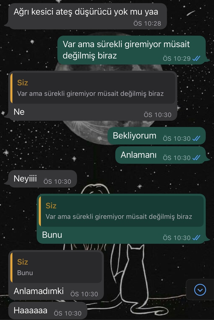 O anlamadı ama çok romatiğim dimi sizzde romantik misiniz?