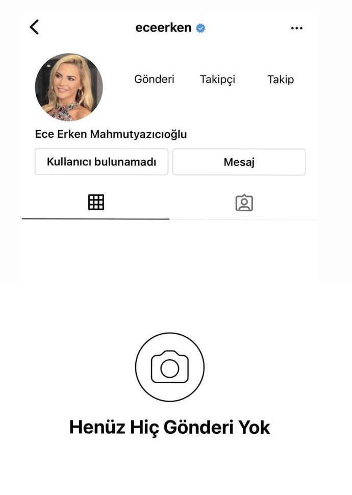Bugün eşi öldürülen Ece Erken, Instagram hesabını kapattı. Ne düşünüyorsunuz?