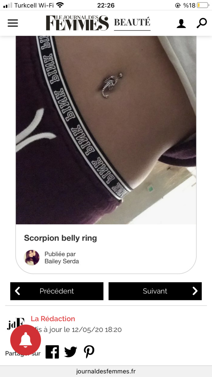 Akrep göbek piercingim sizce nasıl duruyor, top şeklinde piercinge geri mi dönsem?