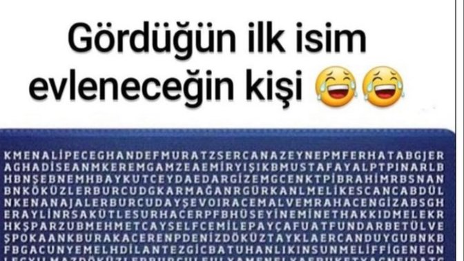 Kiminle evleniyorsun😃?