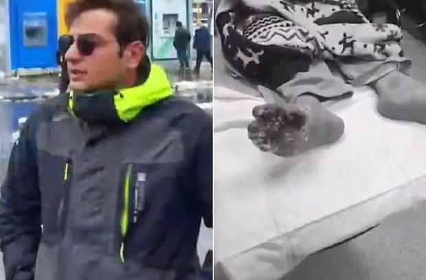 Karda yalın ayak kalırsanız ne yapardınız?