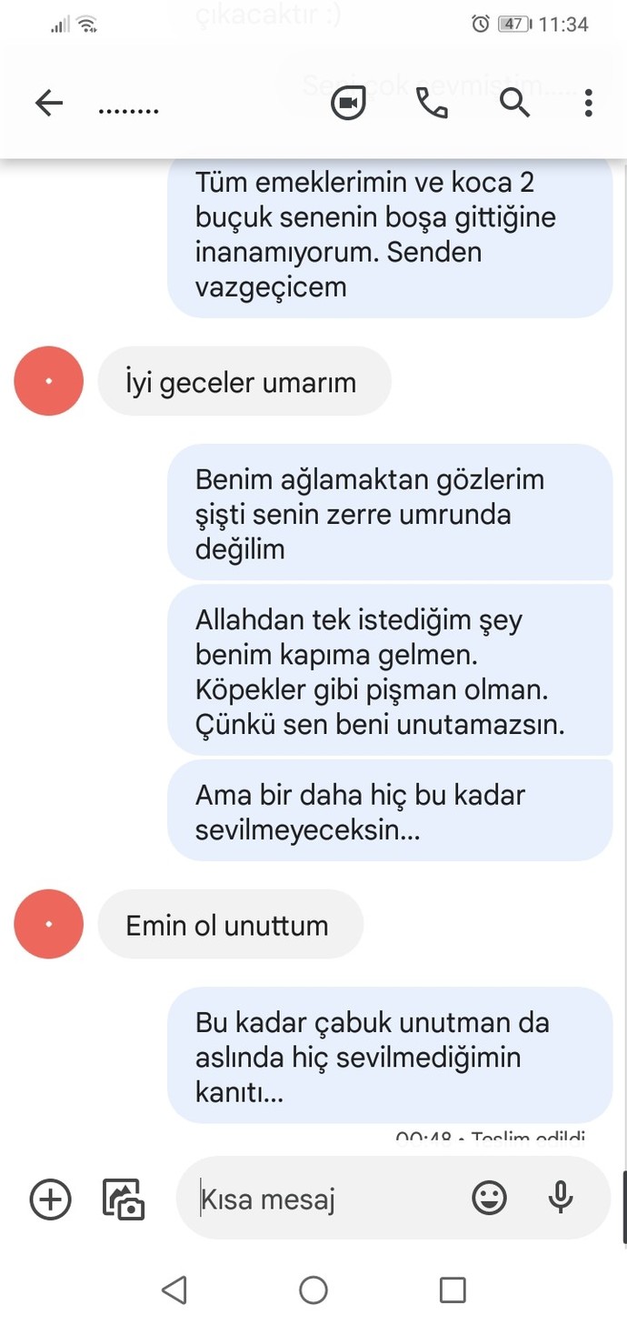 Tüm emeklerim boşa gitti, ilişkim bitti. Kalbim acıyor, herkes gider mi? Giden bir gün döner mi?