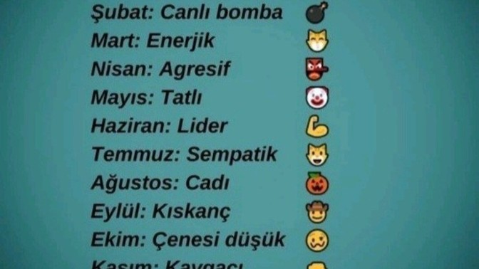 Doğduğun aya göre nasıl birisin?