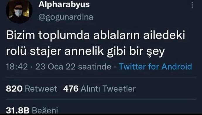 Ailede, ablaların rolü sizce nedir?