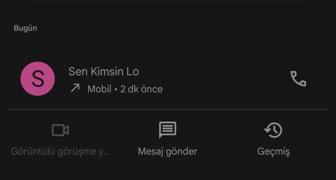 Kayıtlı olmayan numara arayınca açıyor musunuz?