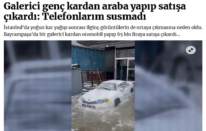 Bu da oldu, 30 yıllık fırıncı kardan ekmek yaptı. Şaşırdınız mı?