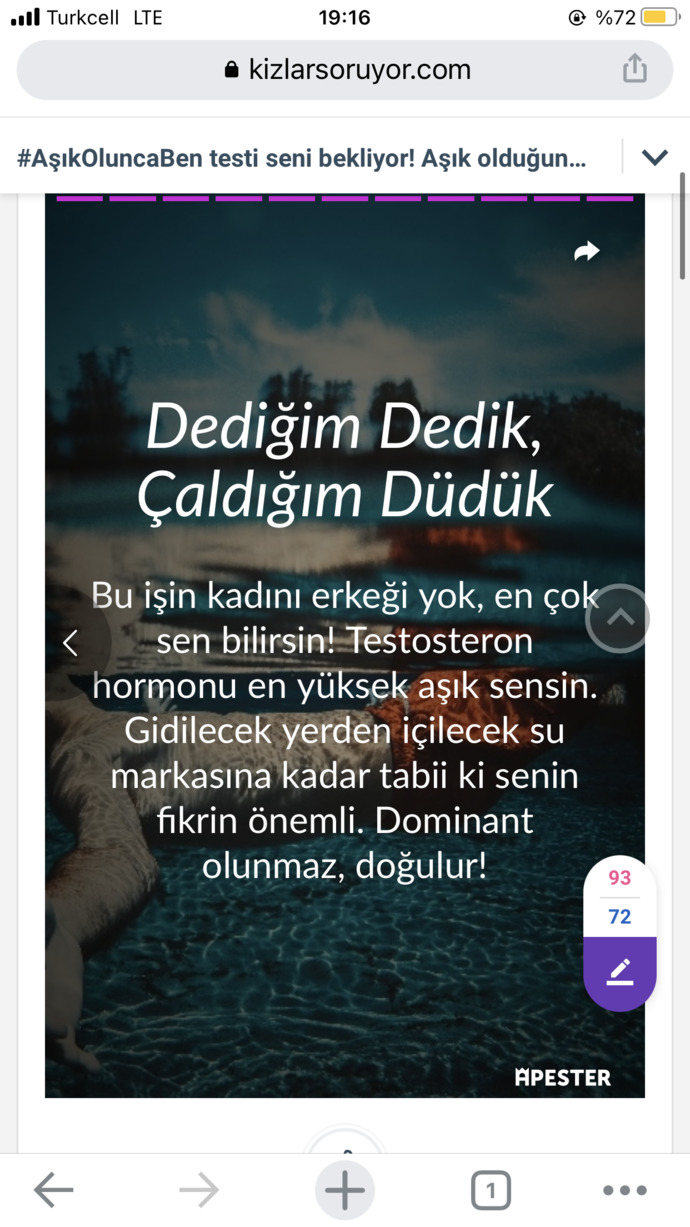 #AşıkOluncaBen testi seni bekliyor! Aşık olduğunda nasıl birine dönüşüyorsun🤓?