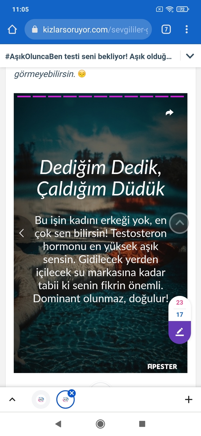 #AşıkOluncaBen testi seni bekliyor! Aşık olduğunda nasıl birine dönüşüyorsun🤓?