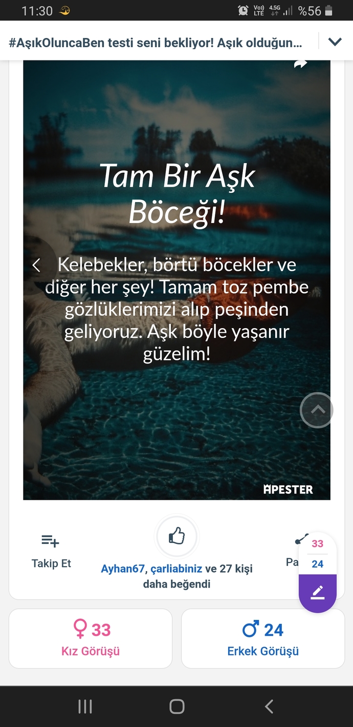 #AşıkOluncaBen testi seni bekliyor! Aşık olduğunda nasıl birine dönüşüyorsun🤓?