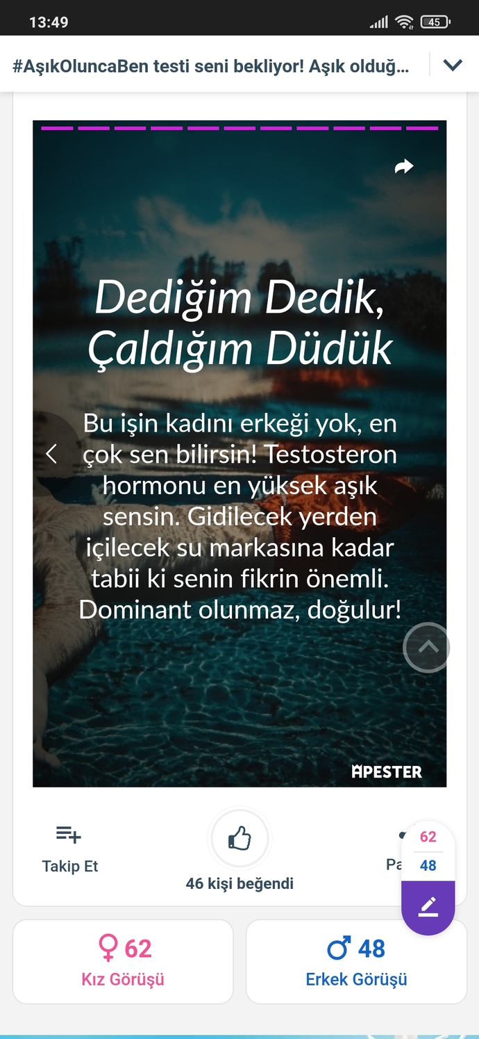 #AşıkOluncaBen testi seni bekliyor! Aşık olduğunda nasıl birine dönüşüyorsun🤓?