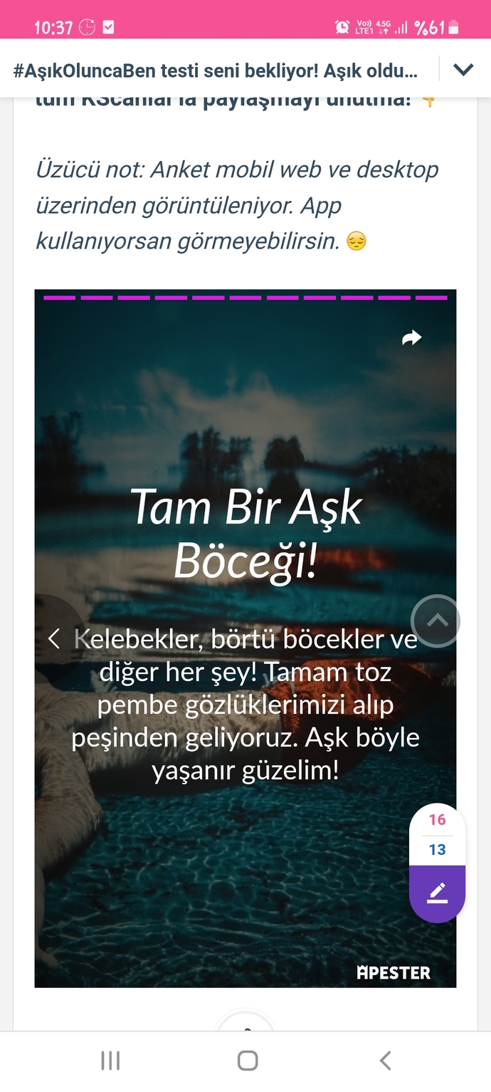 #AşıkOluncaBen testi seni bekliyor! Aşık olduğunda nasıl birine dönüşüyorsun🤓?