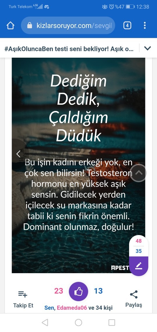 #AşıkOluncaBen testi seni bekliyor! Aşık olduğunda nasıl birine dönüşüyorsun🤓?