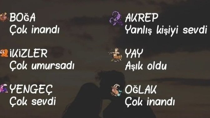 Burcuna göre son hatan ne?