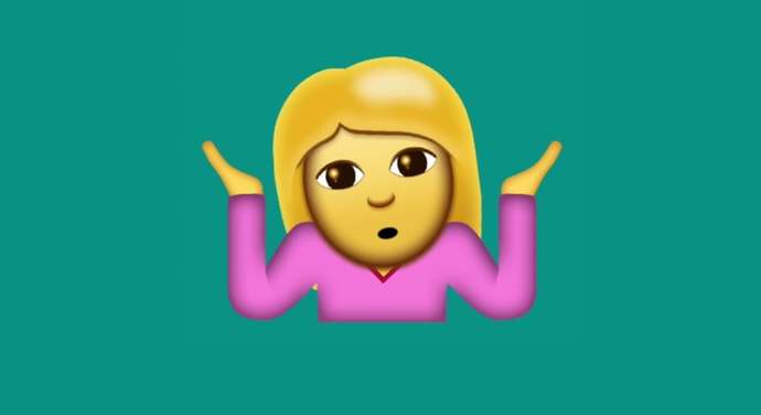 bilmiyorum emojisi