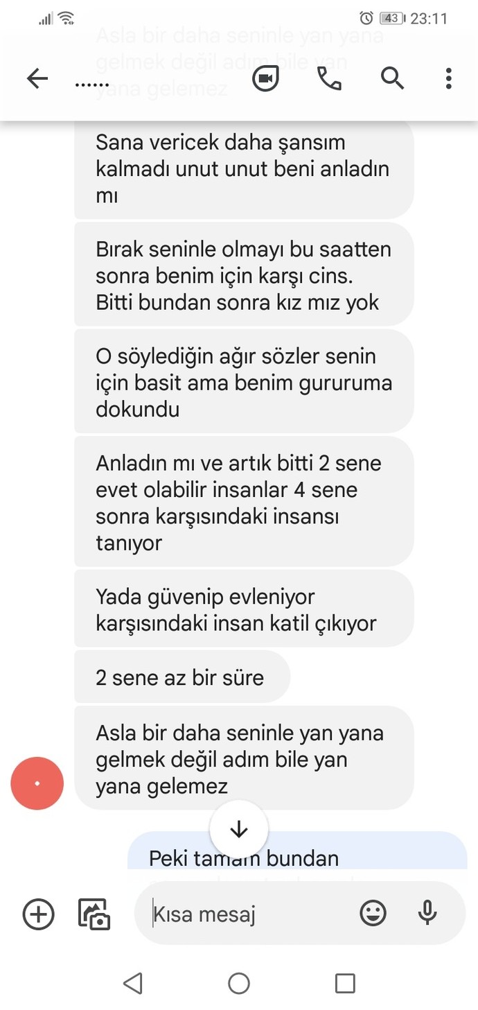 2 buçuk yıllık ilişkim çok kötü bitti canım yanıyor herkes gider mi?