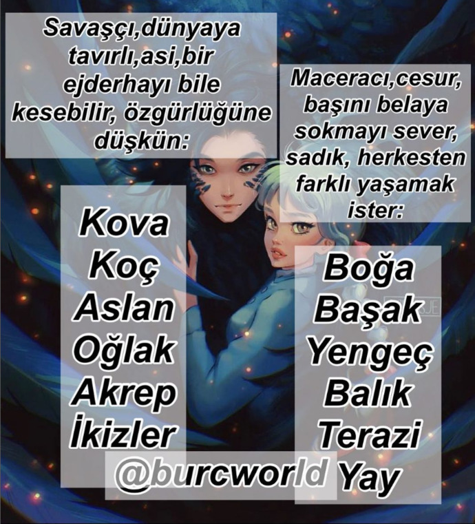 Burcunuzun tavrı nelerdir?