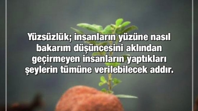 Yüzsüzlük bilinçli bir davranış mıdır yoksa kişi yüzsüz olduğunun farkında değil midir?