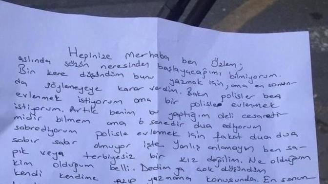Bir kadın Polis Karakoluna Aşk Mektubu Yolladı Ne Düşünüyorsunuz?