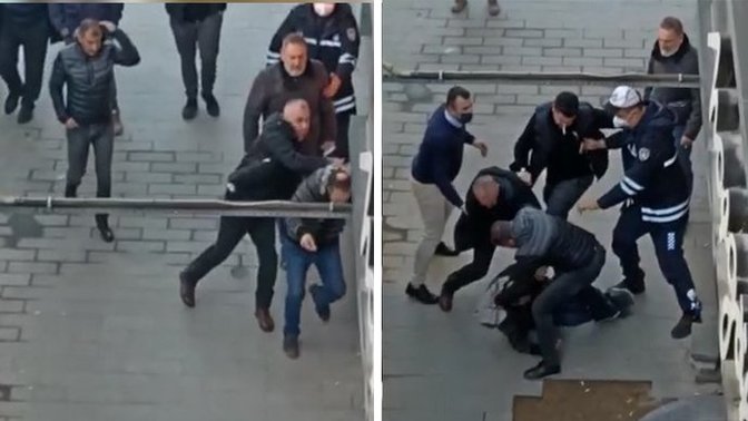 Tartıştığı eşi bayılınca dövdü sanılan adam, tekme tokat dayak yedi. Bir ortamız neden yok?