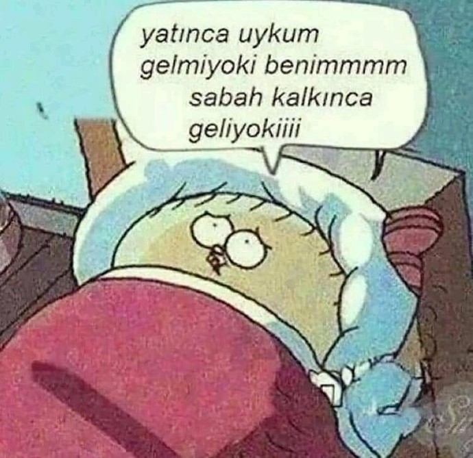 Uyuyamayan var mi?