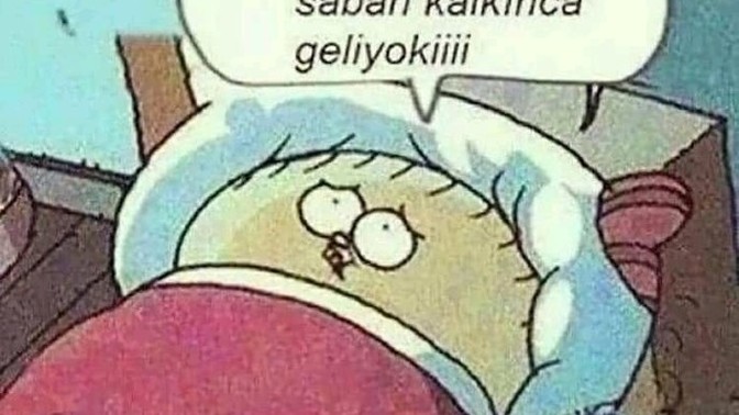 Uyuyamayan var mi?