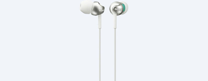 Sony EX110APW Beyaz Mikrofonlu Kulakiçi Kulaklık