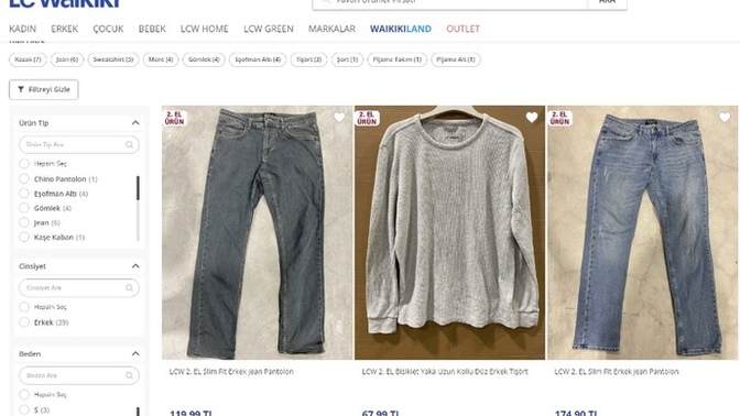 LC Waikiki, resmi internet sayfasında 2. el ürünler satmaya başladı. Ne düşünüyorsunuz?