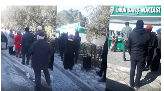Manisa’da ucuz yağ ve pirinç kuyruğu. Siz daha ucuz ürün almak adına kuyruğa girer misiniz?