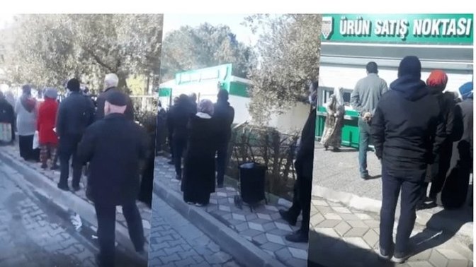 Manisa’da ucuz yağ ve pirinç kuyruğu. Siz daha ucuz ürün almak adına kuyruğa girer misiniz?