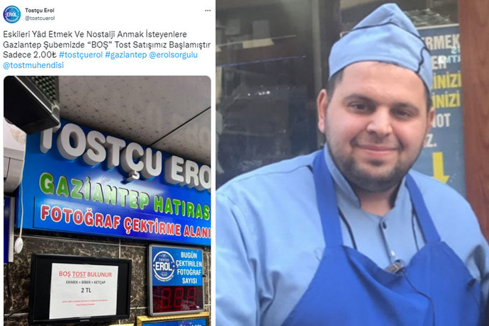 Boş tost yer misiniz?