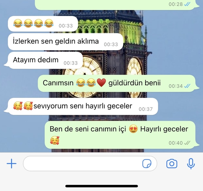 En son yazıştığı konuşmayı buraya atacak kadar cesur olan var mı?