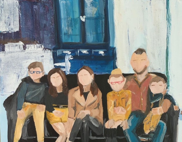 Aile portresi! 👪 Çizimim nasıl olmuş 🎨?