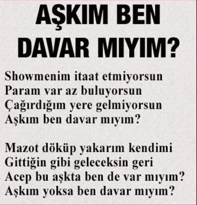 Sevgiliniz size gün boyu yazıp aramasa ne hissedersiniz?