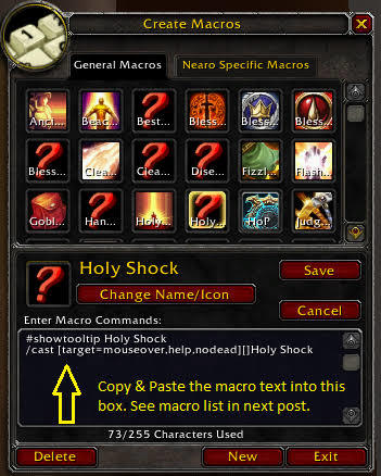 Wowdan macro ekranı.