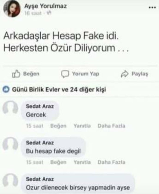 Fake hesap kullanıyor musunuz?