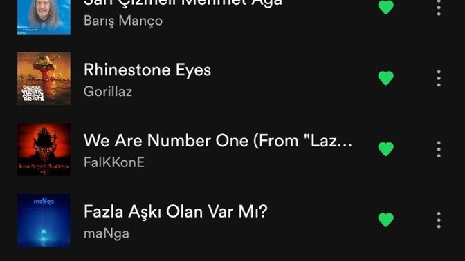 En sevdiğiniz şarkılar hangileri? Playlist'inizi paylaşabilir misiniz?